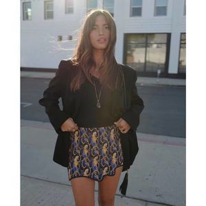 Zara Short Skirt Asymmetric New